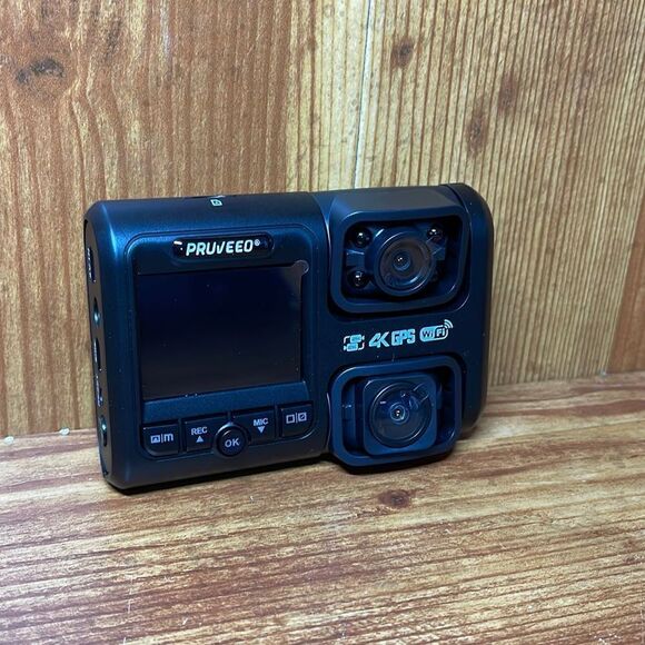 Pruveeo 4K 2160P Front and Cabin Dual 1080P FHD Dash Camera GPS WIFI - Picture 3 of 7